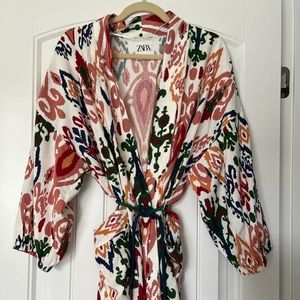 Zara kimono with matching shorts